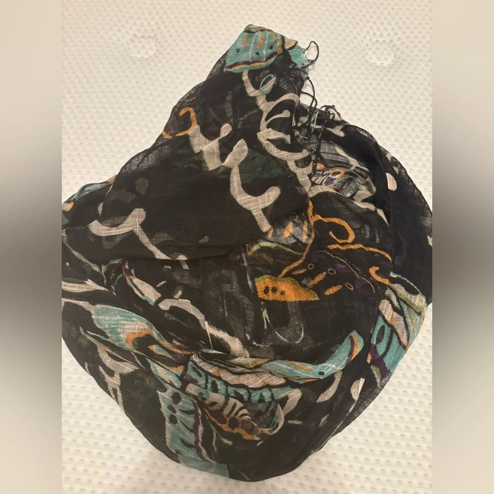Lalaque silk scarf/ wrap